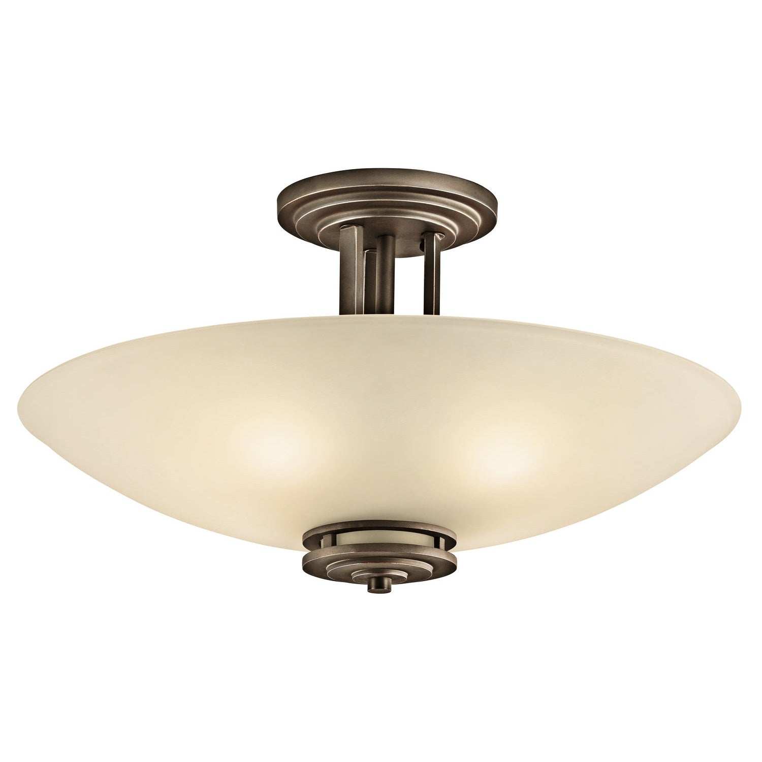 Kichler - 3677OZ - Four Light Semi Flush Mount - Hendrik - Olde Bronze