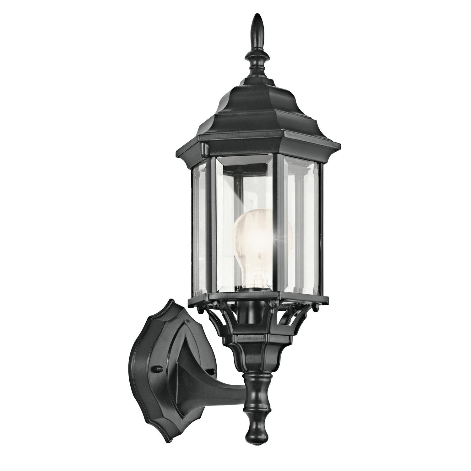 Kichler - 49255BK - One Light Outdoor Wall Mount - Chesapeake - Black