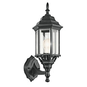 Kichler - 49255BK - One Light Outdoor Wall Mount - Chesapeake - Black