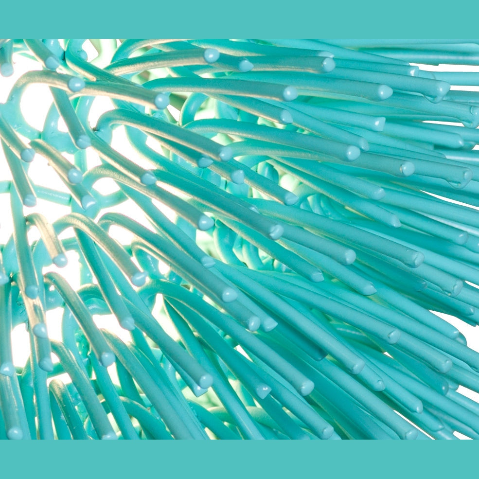 Varaluz - 169M01AQ - One Light Mini Pendant - Urchin - Aqua Velvet