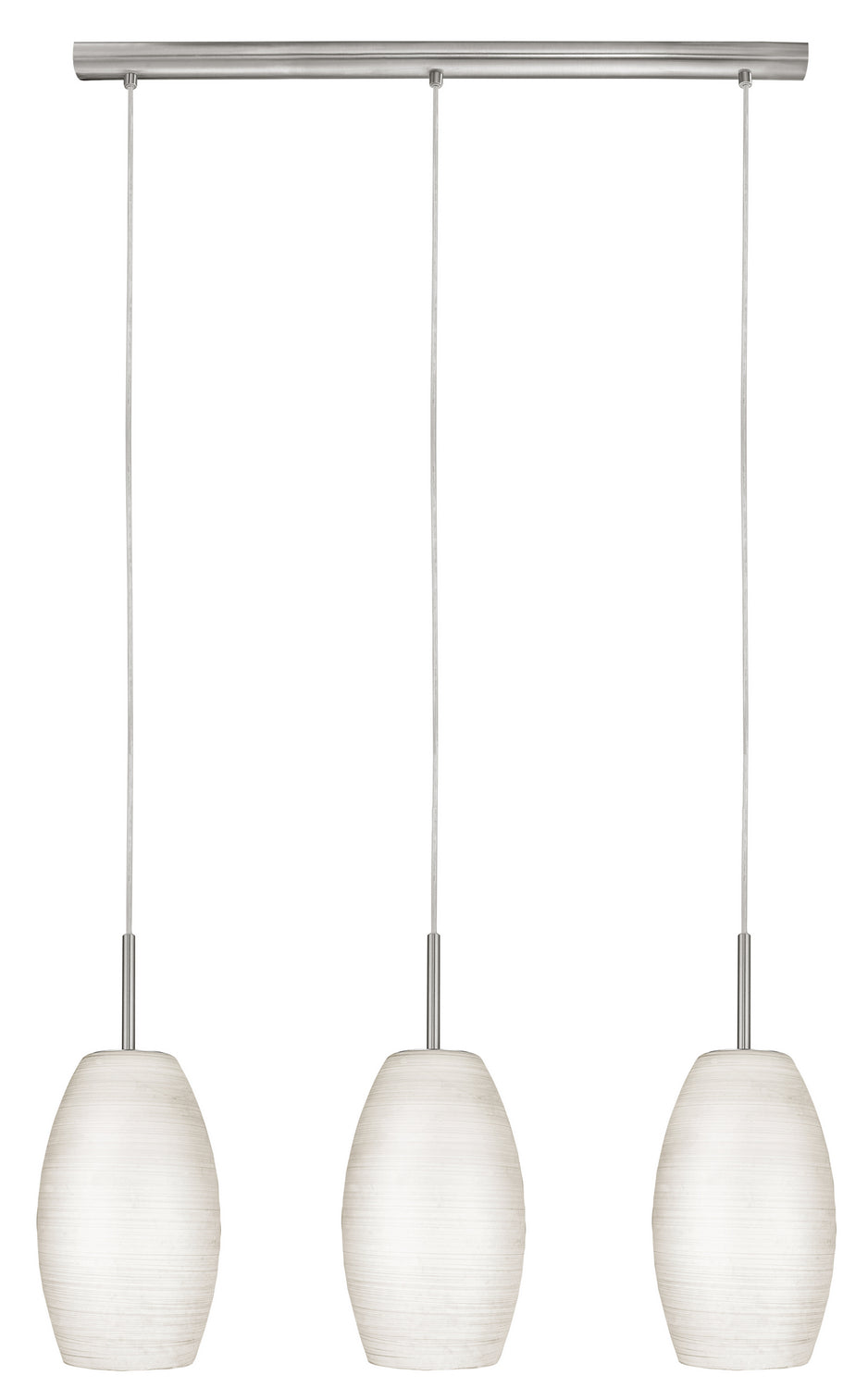 Eglo USA - 88954A - Three Light Pendant - Batista 1 - Matte Nickel