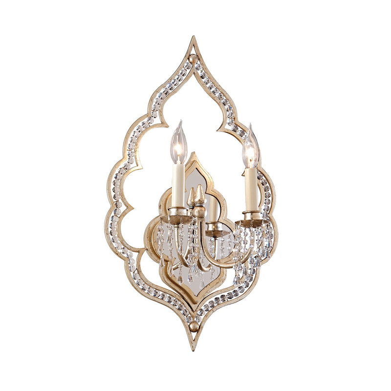Corbett Lighting - 161-12 - Two Light Wall Sconce - Bijoux - Silver Leaf With Antique Mist