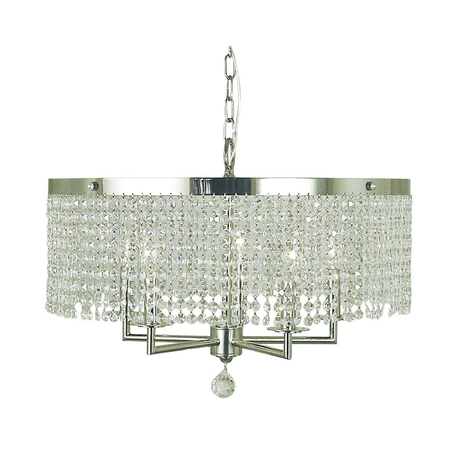 Framburg - 2276 PS - Five Light Chandelier - Princessa - Polished Silver