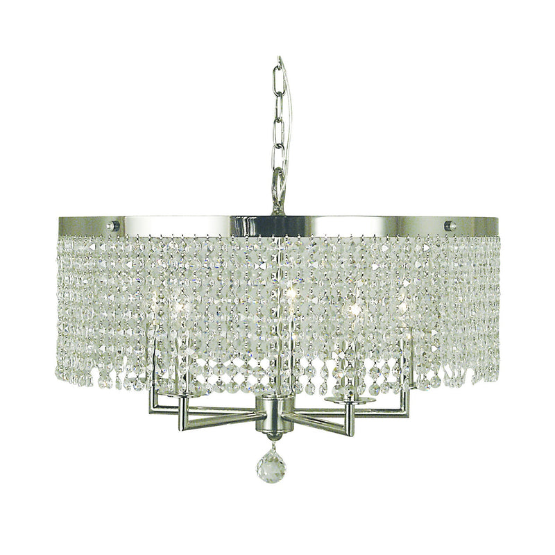 Framburg - 2276 PS - Five Light Chandelier - Princessa - Polished Silver