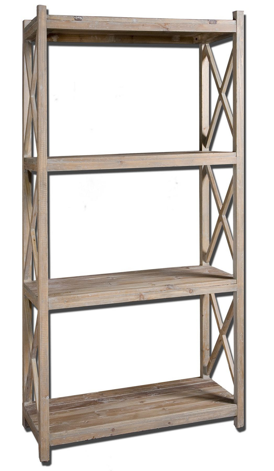Uttermost - 24248 - Etagere - Stratford - Light Gray Glaze