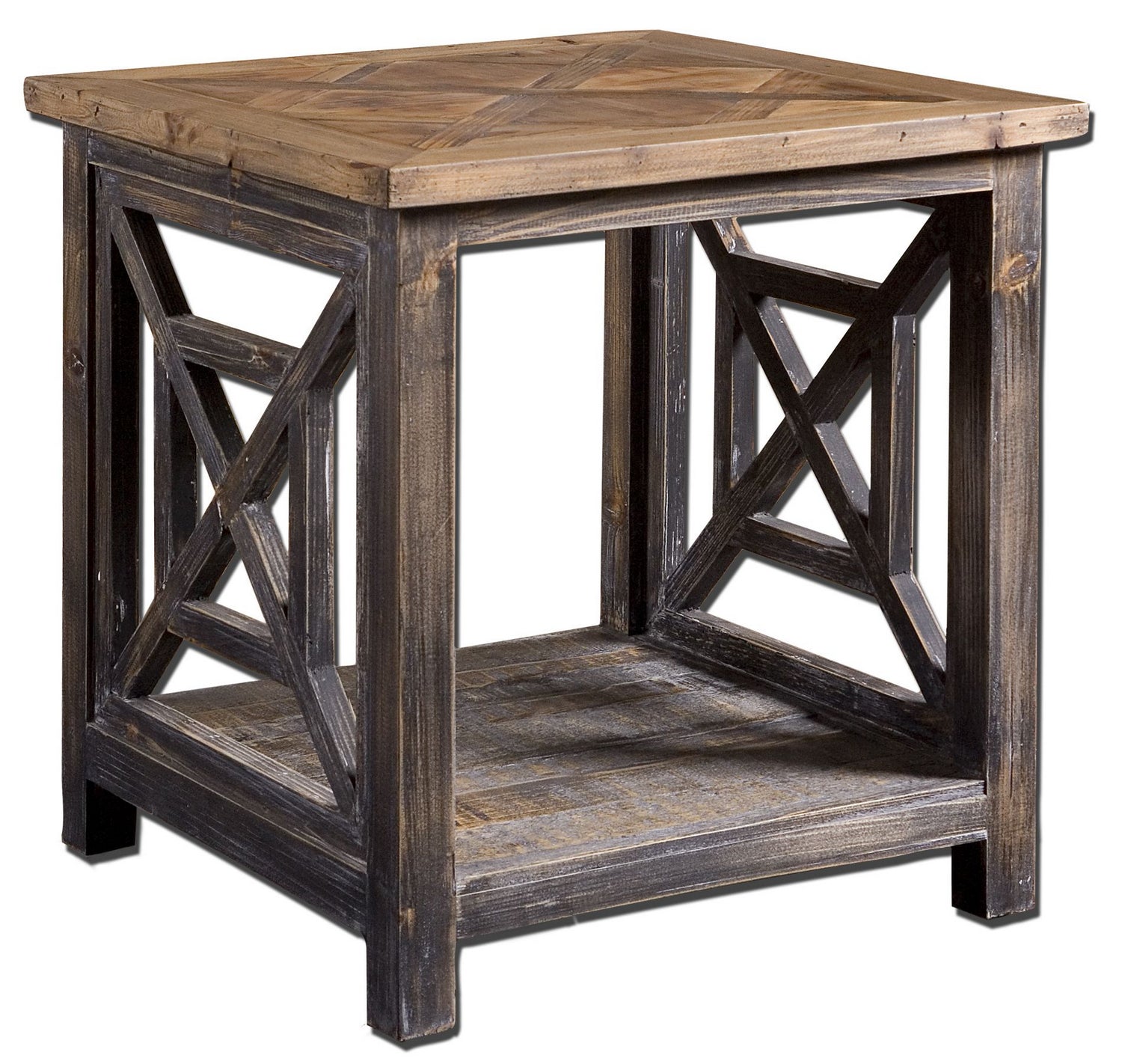 Uttermost - 24263 - End Table - Spiro - Brushed Black