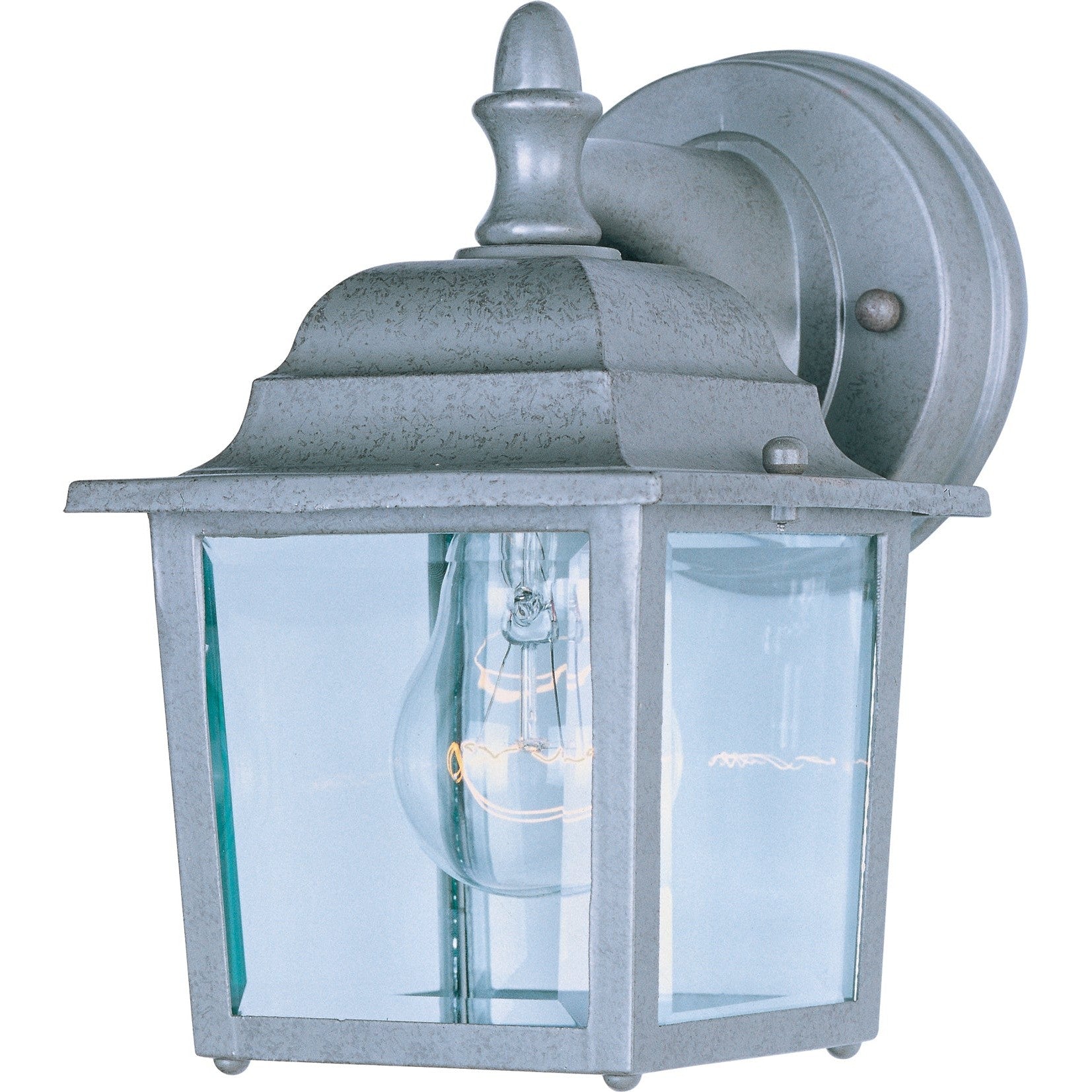 Maxim - 1025PE - One Light Outdoor Wall Lantern - Builder Cast - Pewter