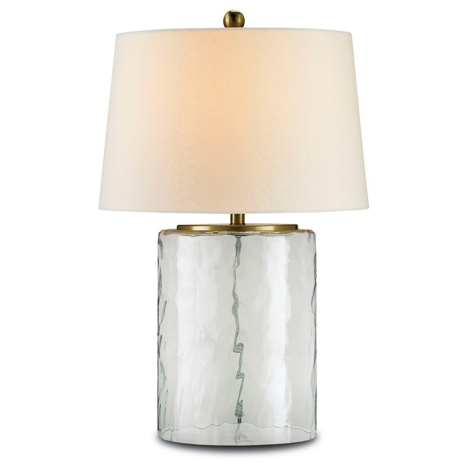 Currey and Company - 6197 - One Light Table Lamp - Oscar Table Lamp - Clear/Brass
