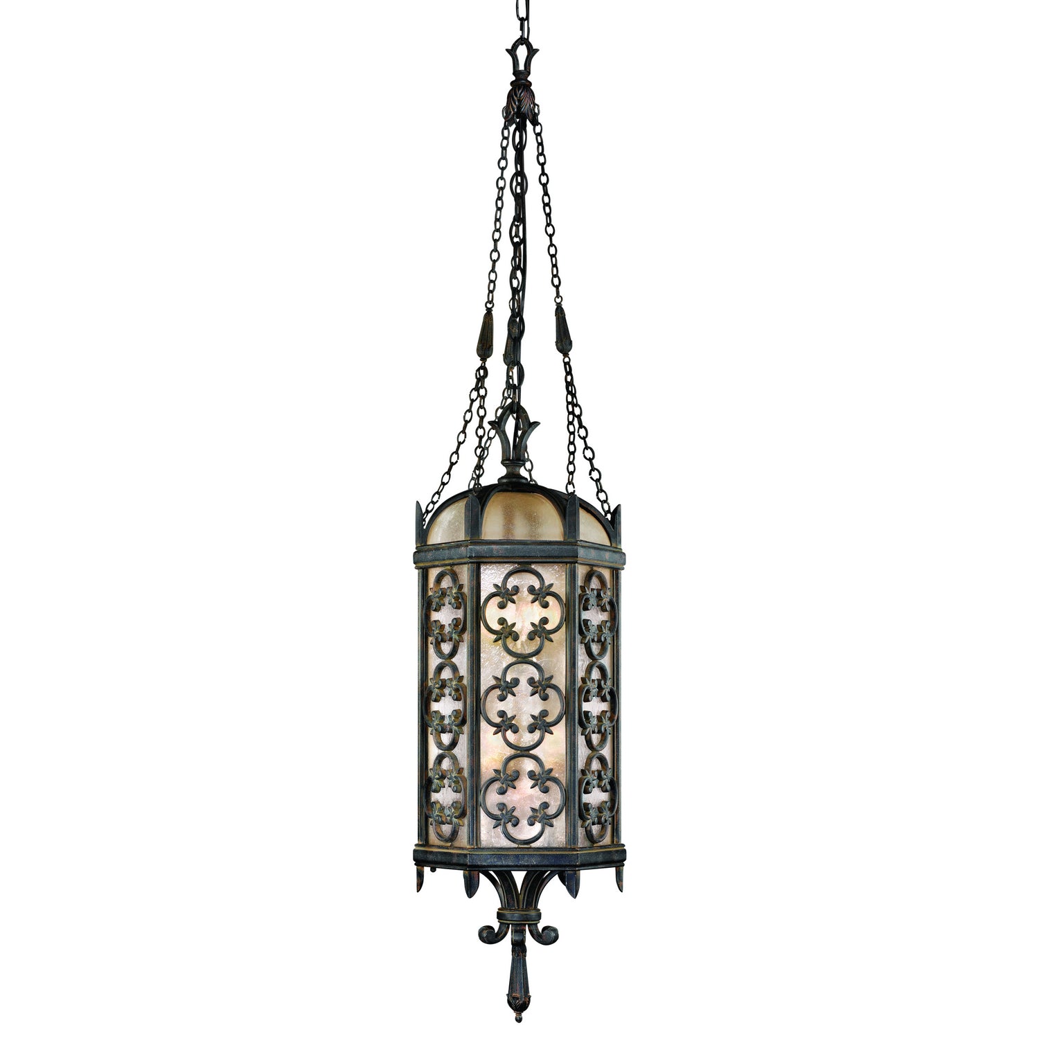 Fine Art Handcrafted Lighting - 325282ST - Four Light Outdoor Lantern - Costa del Sol - Black
