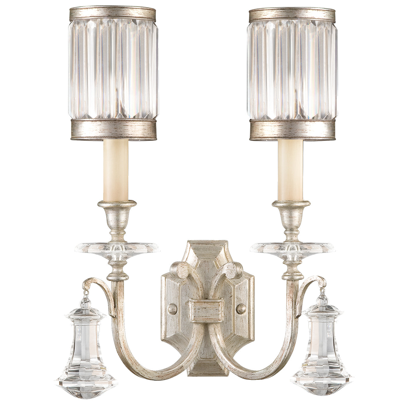 Fine Art Handcrafted Lighting - 583050-2ST - Two Light Wall Sconce - Eaton Place - Silver