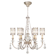 Fine Art Handcrafted Lighting - 584240-2ST - Six Light Chandelier - Eaton Place - Silver