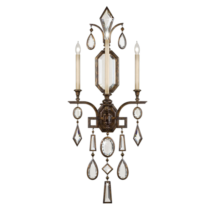 Fine Art Handcrafted Lighting - 710450-3ST - Three Light Wall Sconce - Encased Gems - Bronze