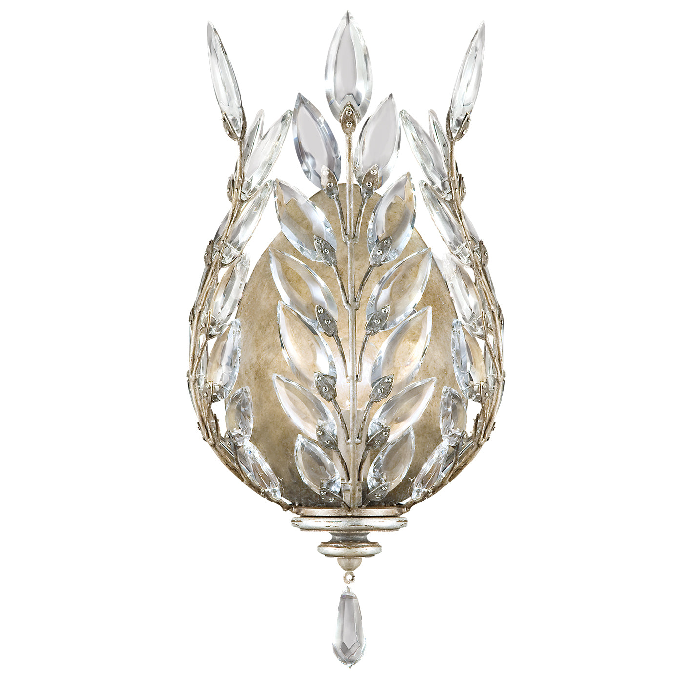 Fine Art Handcrafted Lighting - 759550ST - One Light Wall Sconce - Crystal Laurel - Silver