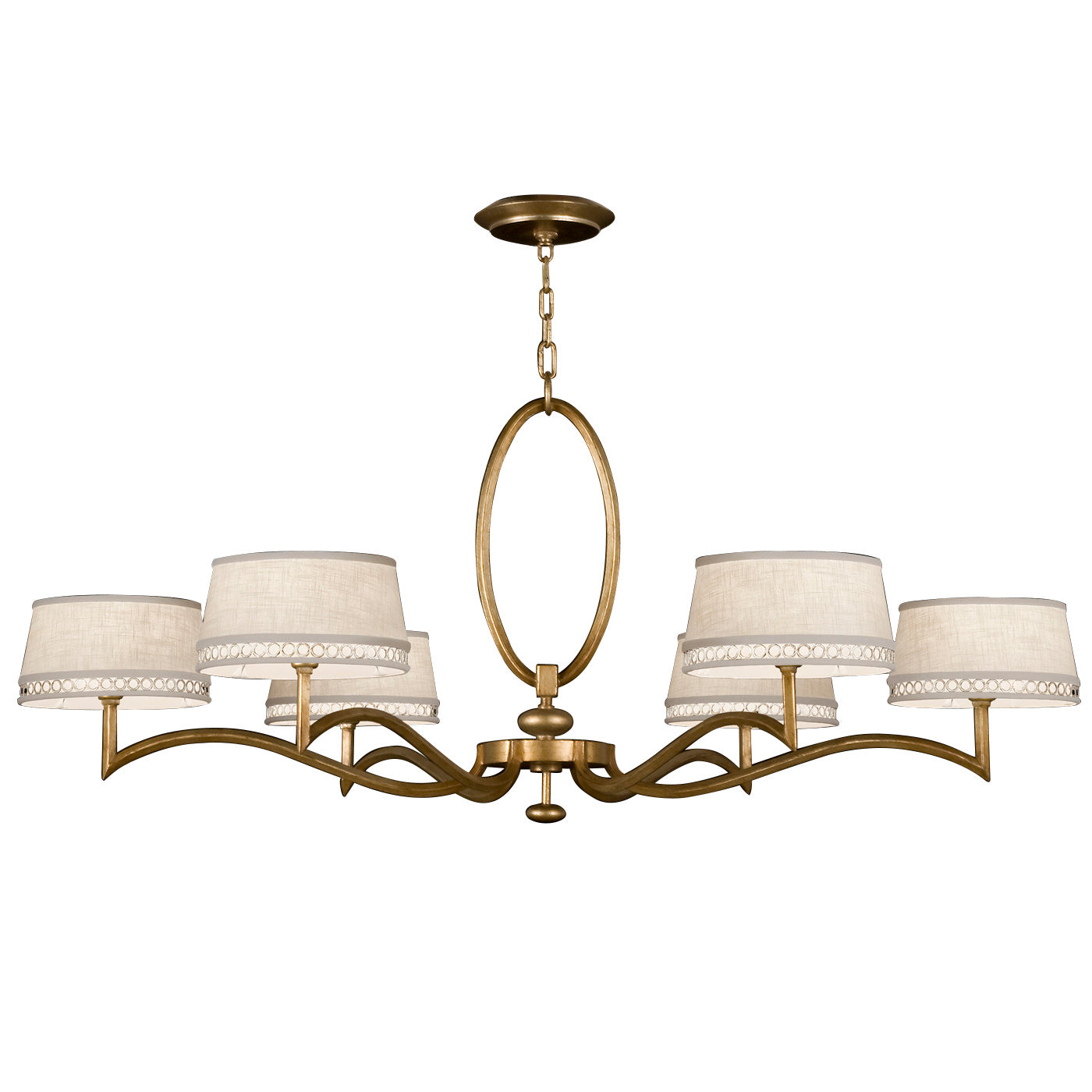 Fine Art Handcrafted Lighting - 771740-2ST - Six Light Chandelier - Allegretto - Gold