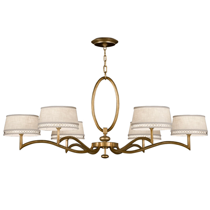 Fine Art Handcrafted Lighting - 771740-2ST - Six Light Chandelier - Allegretto - Gold