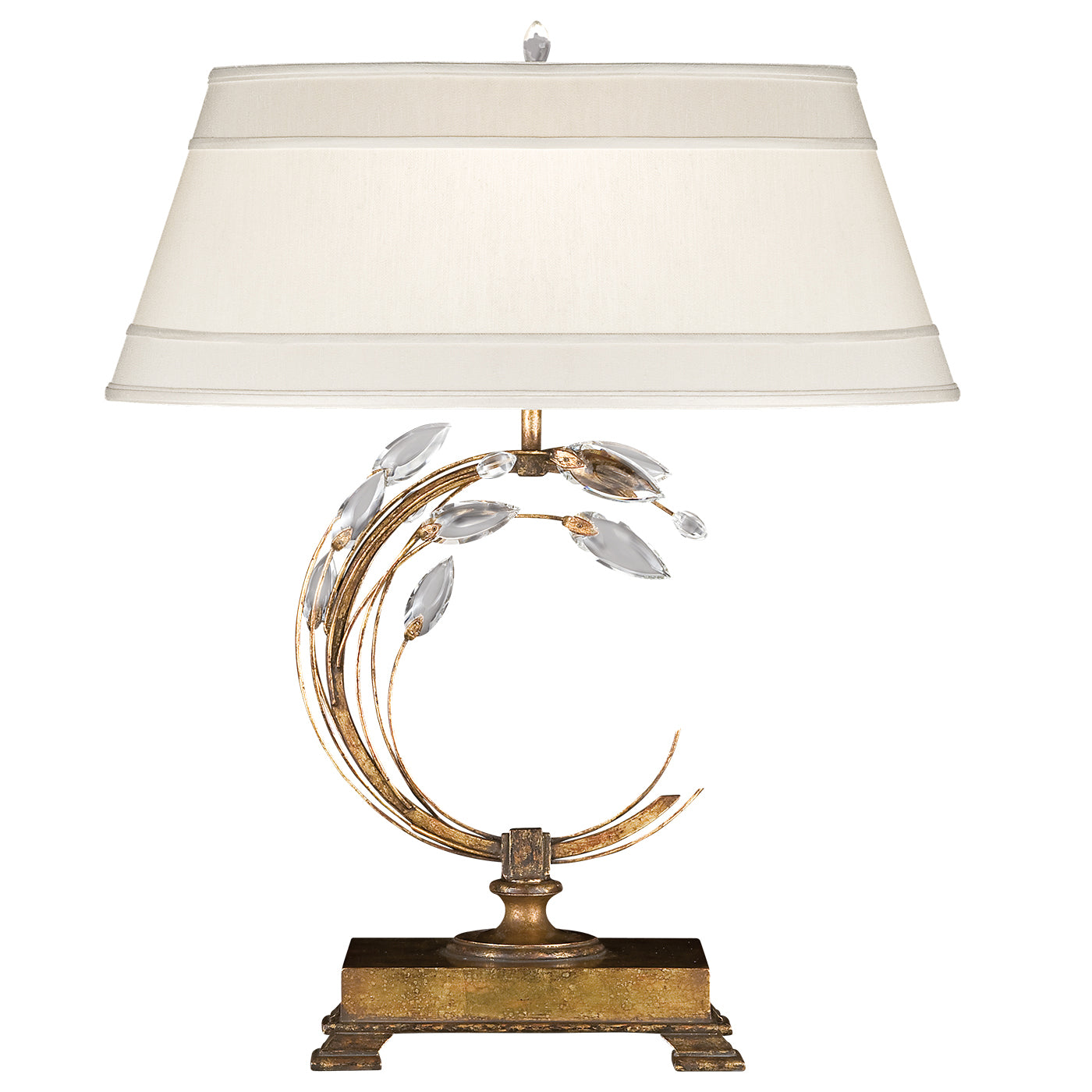 Fine Art Handcrafted Lighting - 778010ST - One Light Table Lamp - Crystal Laurel - Gold