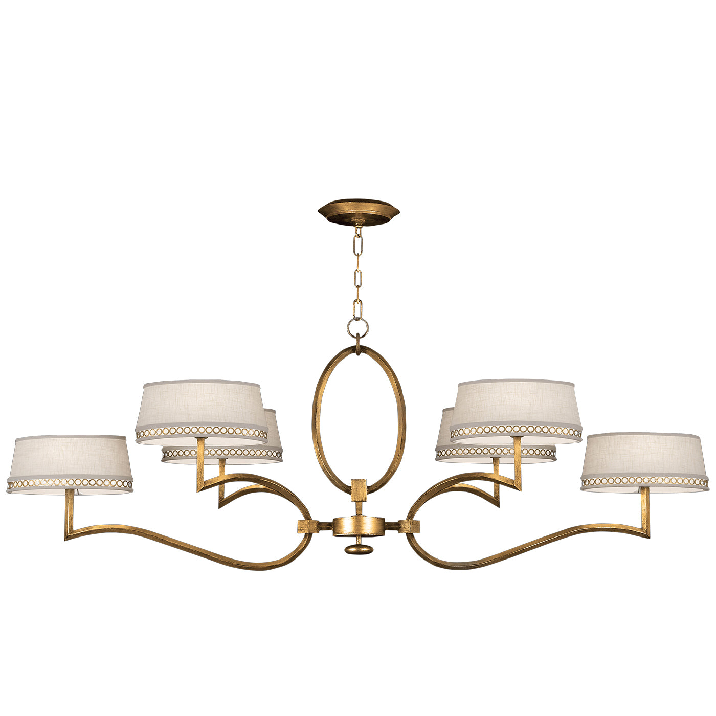 Fine Art Handcrafted Lighting - 780040-2ST - Six Light Chandelier - Allegretto - Gold