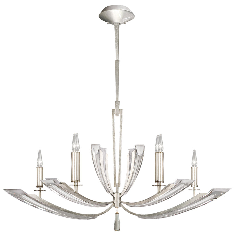 Fine Art Handcrafted Lighting - 798140ST - Six Light Chandelier - Vol de Cristal - Silver