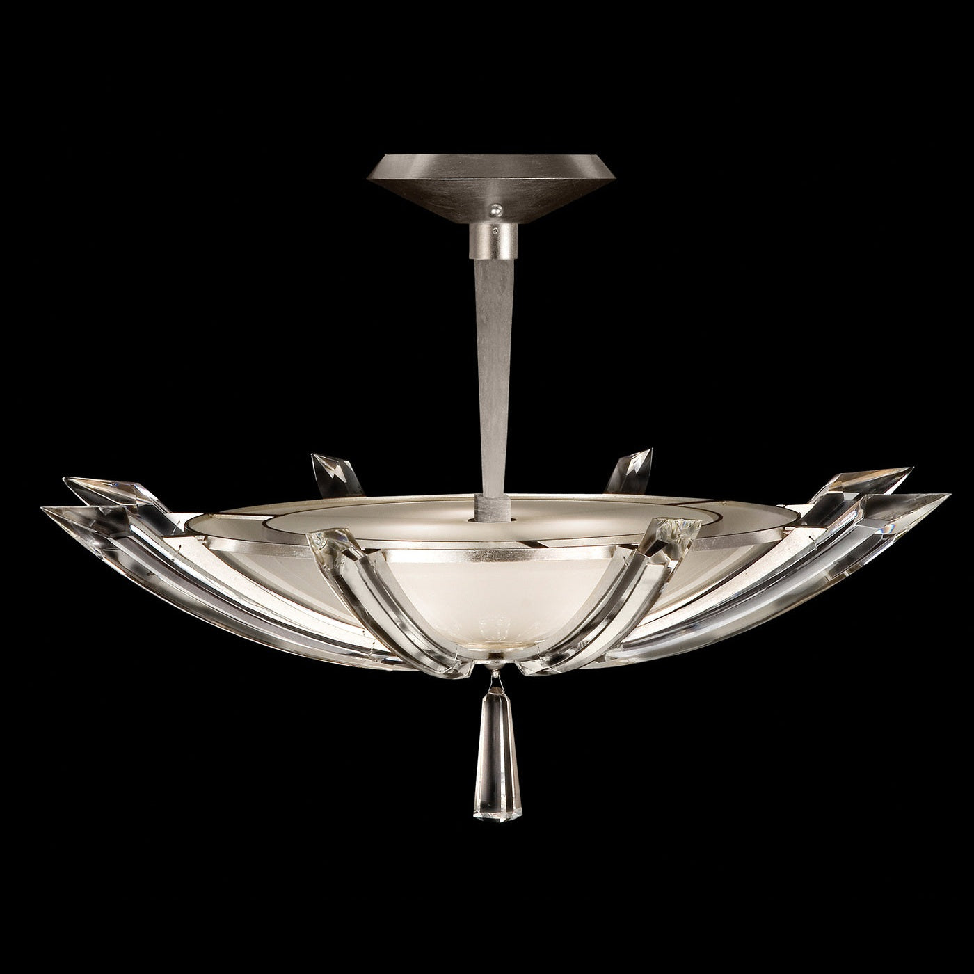 Fine Art Handcrafted Lighting - 799040ST - Three Light Pendant - Vol de Cristal - Silver