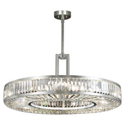 Fine Art Handcrafted Lighting - 812040ST - Eight Light Pendant - Crystal Enchantment - Silver