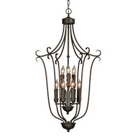 Golden - 6427-9 RBZ - Nine Light Chandelier - Multi-Family - Rubbed Bronze