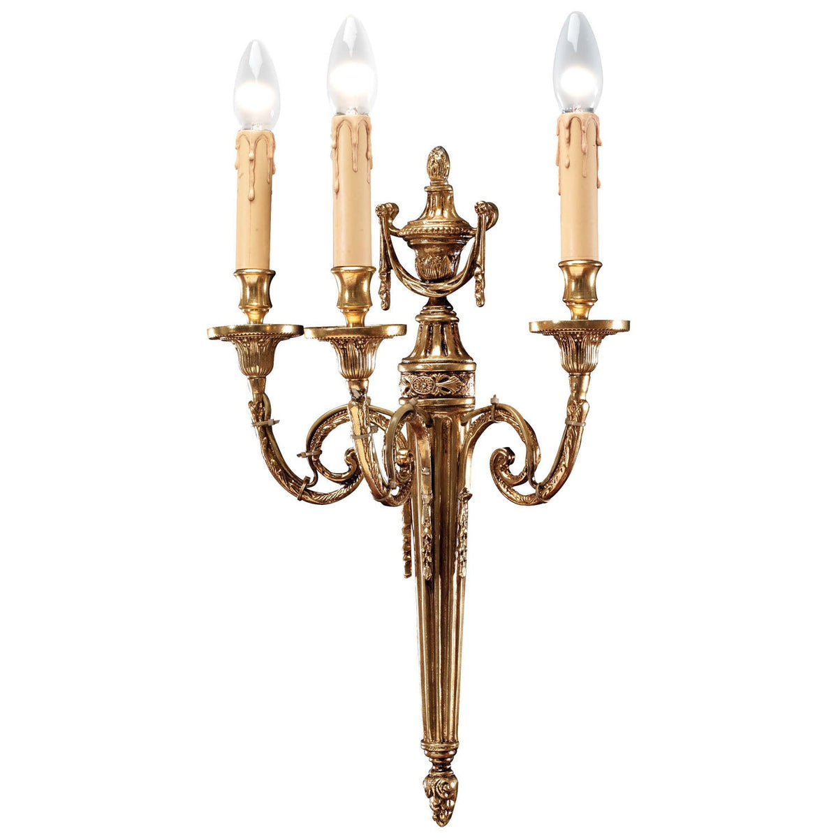 Metropolitan - N9603 - Three Light Wall Sconce - Metropolitan - French Gold