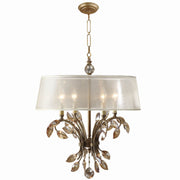 Uttermost - 21245 - Four Light Chandelier - Alenya - Burnished Gold Metal
