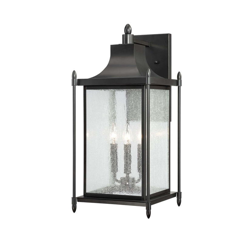 Savoy House - 5-3453-BK - Three Light Wall Lantern - Dunnmore - Black