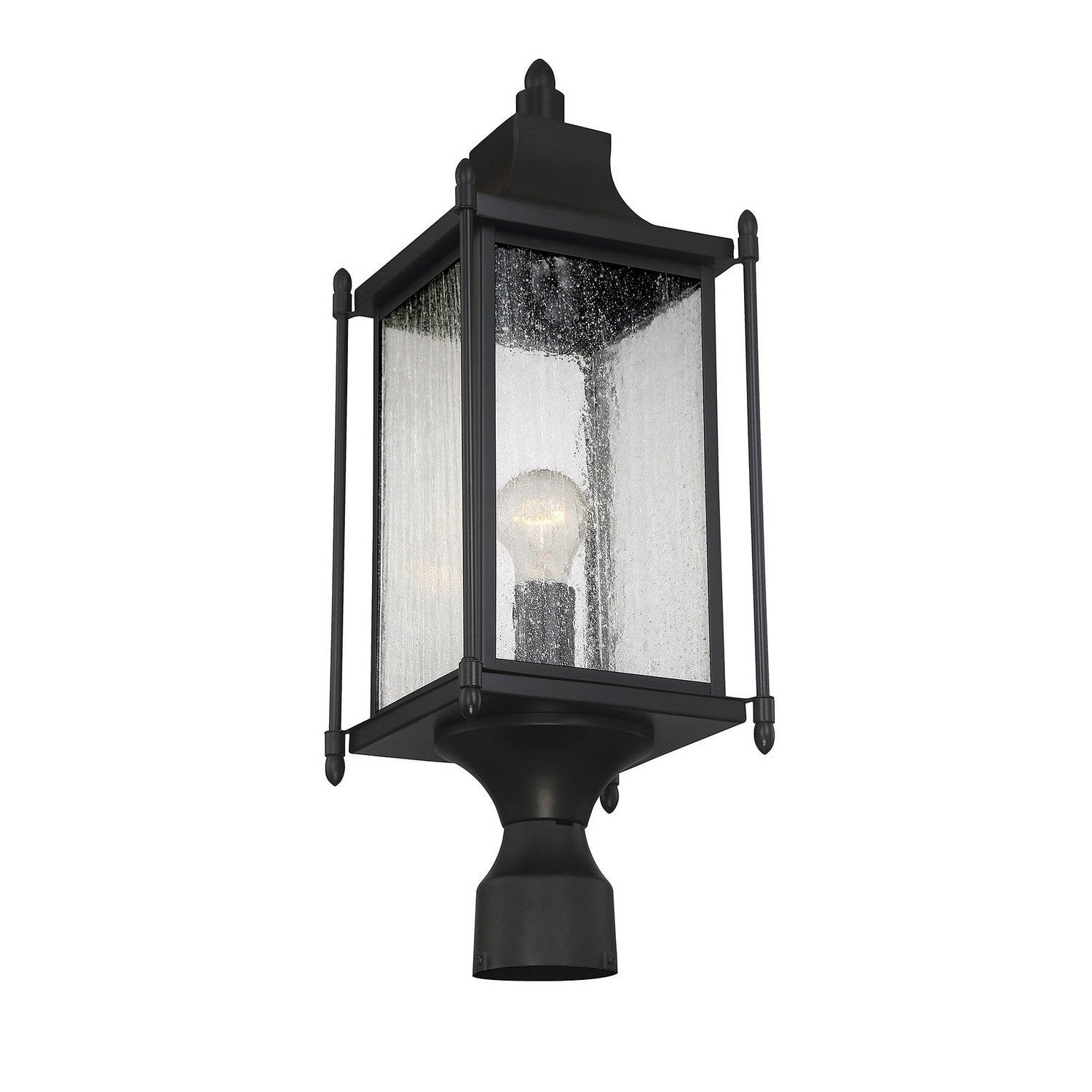 Savoy House - 5-3454-BK - One Light Post Lantern - Dunnmore - Black