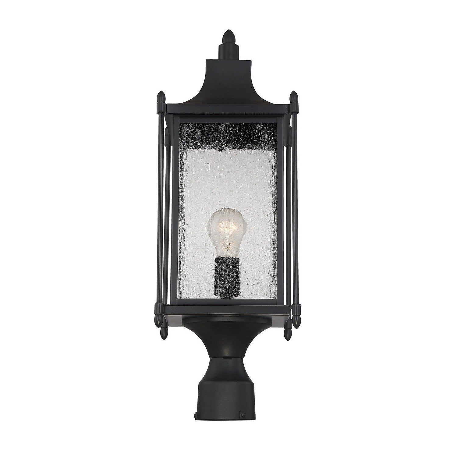 Savoy House - 5-3454-BK - One Light Post Lantern - Dunnmore - Black