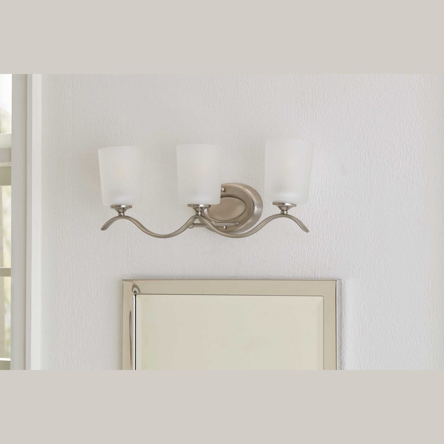 Progress Lighting - P2020-09 - Three Light Bath Bracket - Inspire - Brushed Nickel