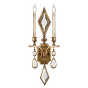 Fine Art Handcrafted Lighting - 729150-3ST - Two Light Wall Sconce - Encased Gems - Gold