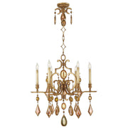 Fine Art Handcrafted Lighting - 729640-1ST - Six Light Chandelier - Encased Gems - Gold