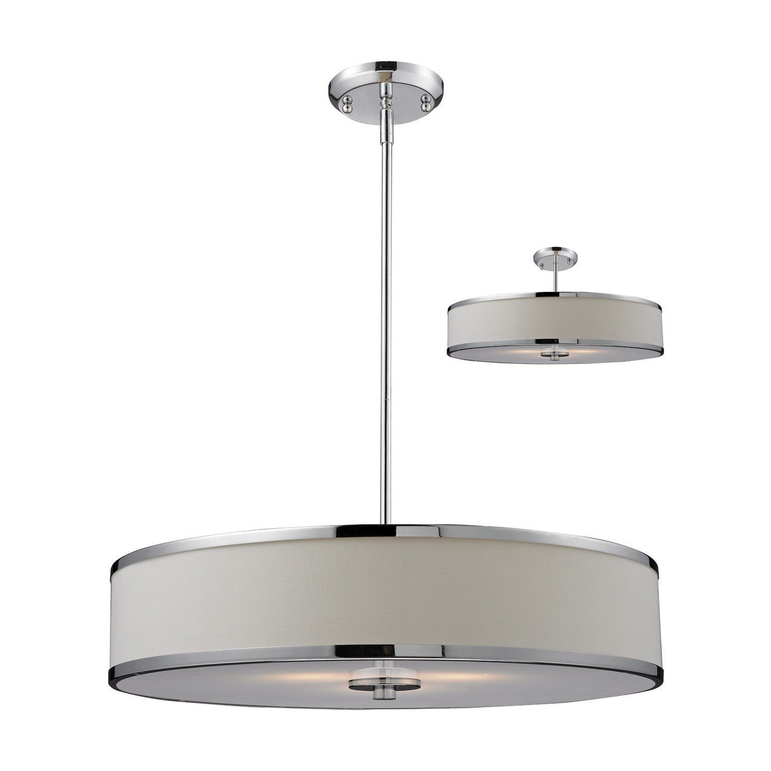 Z-Lite - 164-24 - Three Light Pendant - Cameo - Chrome