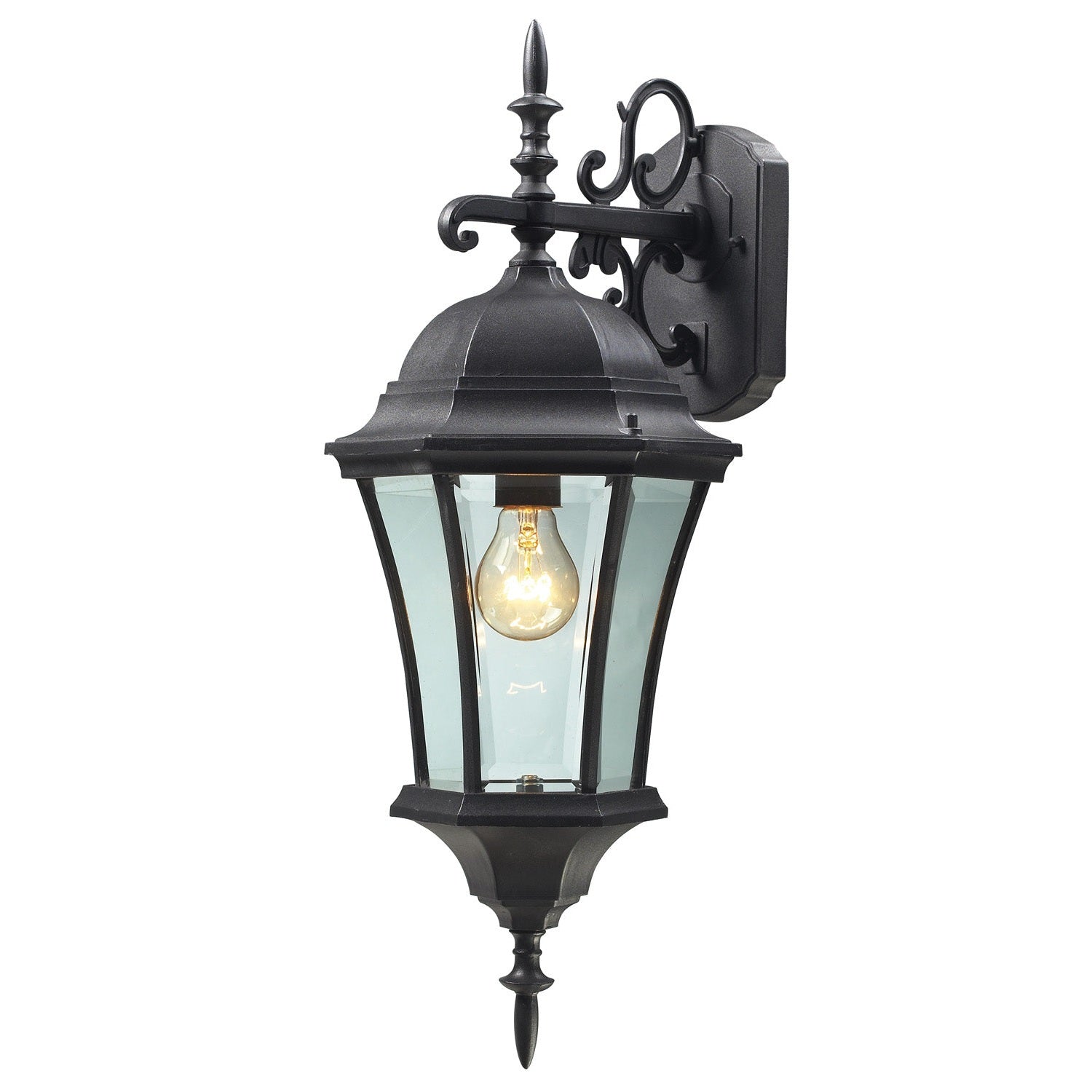 Z-Lite - 522M-BK - One Light Outdoor Wall Light - Wakefield - Black