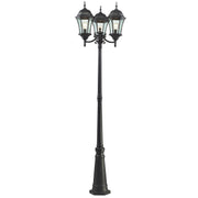 Z-Lite - 522MP3-BK - Three Light Outdoor Post Mounted Fixture - Wakefield - Black