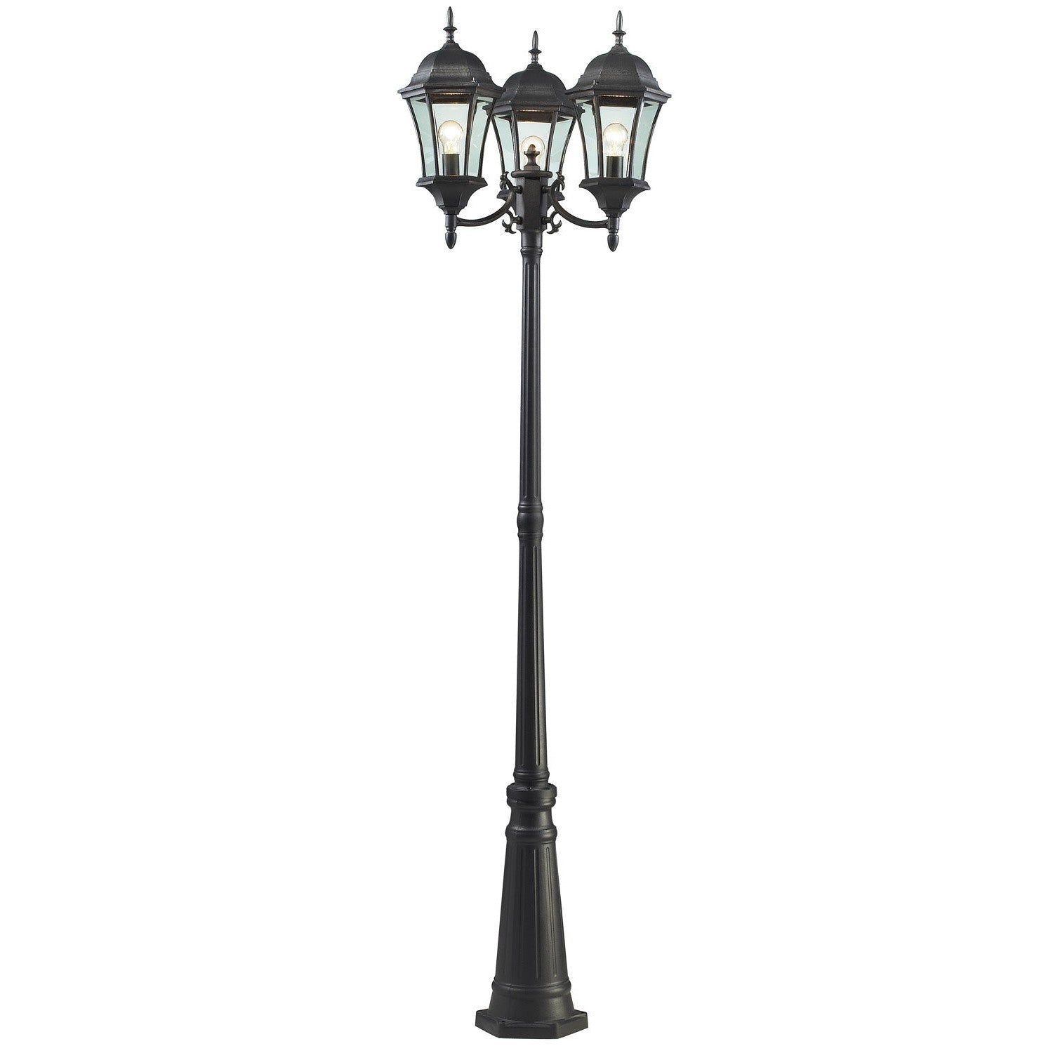 Z-Lite - 522MP3-BK - Three Light Outdoor Post Mounted Fixture - Wakefield - Black