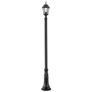 Z-Lite - 522PHM-518P-BK - One Light Outdoor Post Mounted Fixture - Wakefield - Black