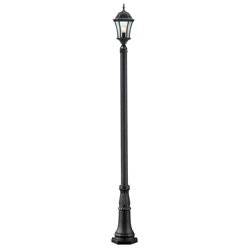 Z-Lite - 522PHM-518P-BK - One Light Outdoor Post Mounted Fixture - Wakefield - Black