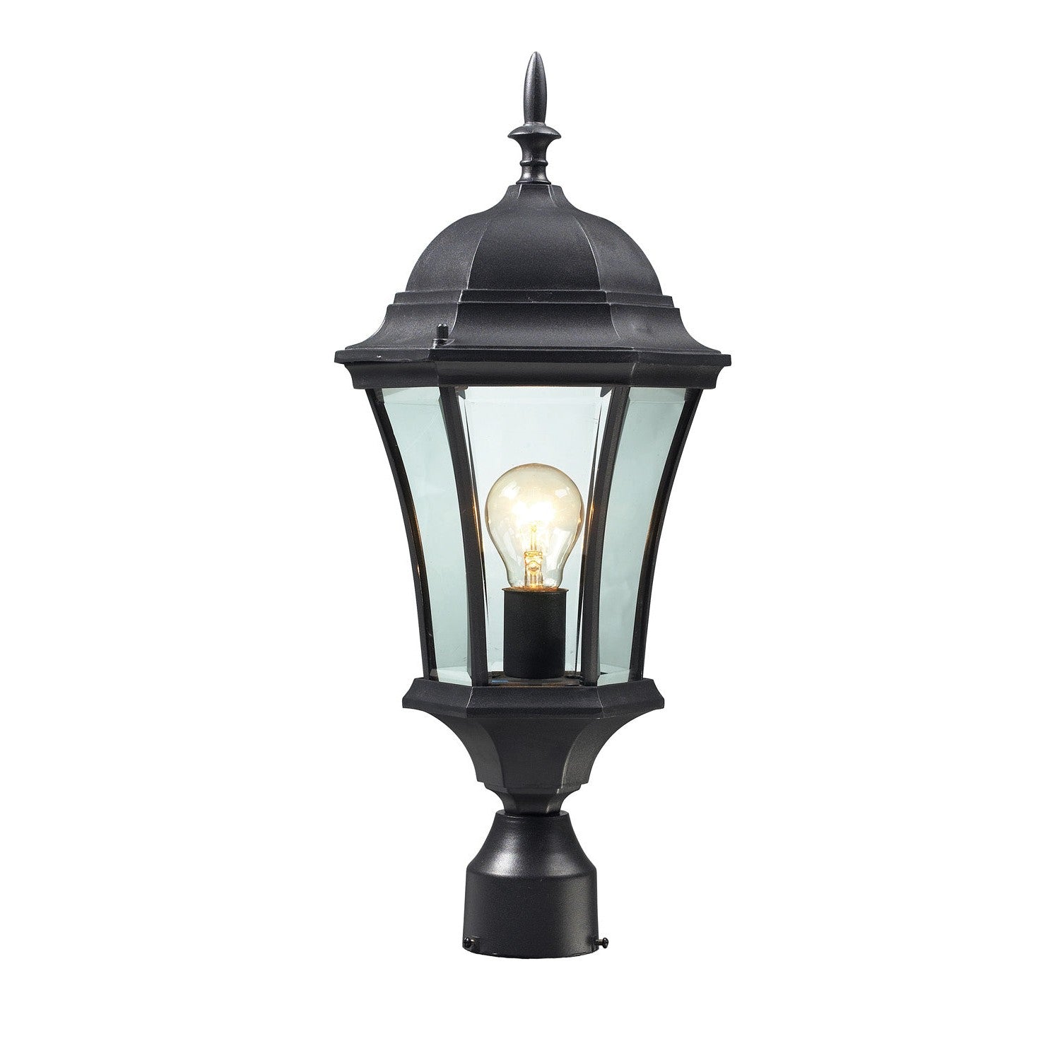 Z-Lite - 522PHM-BK - One Light Outdoor Post Mount Fixture - Wakefield - Black