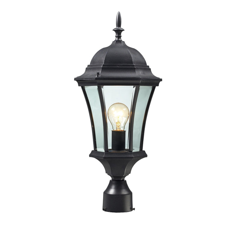 Z-Lite - 522PHM-BK - One Light Outdoor Post Mount Fixture - Wakefield - Black