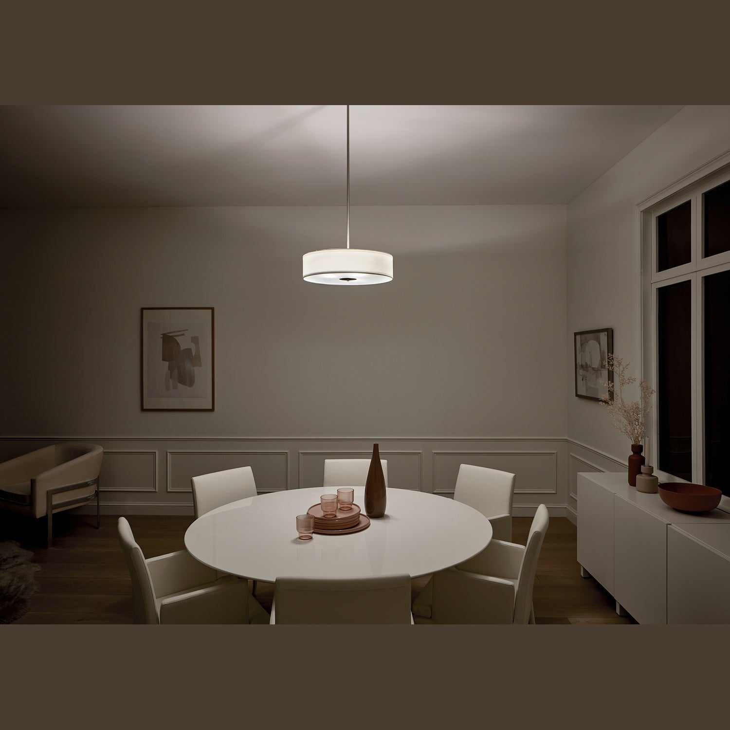 Kichler - 42121OZ - Three Light Pendant/Semi Flush - Olde Bronze