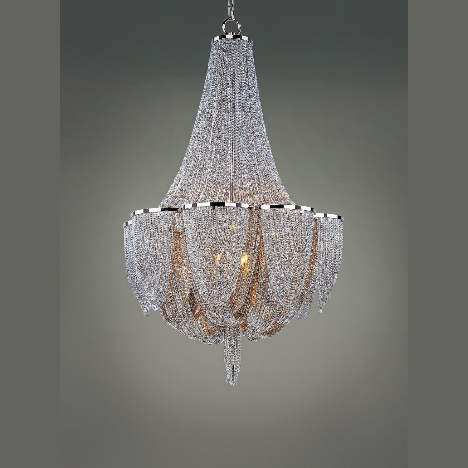 Maxim - 21466NKPN - 12 Light Chandelier - Chantilly - Polished Nickel