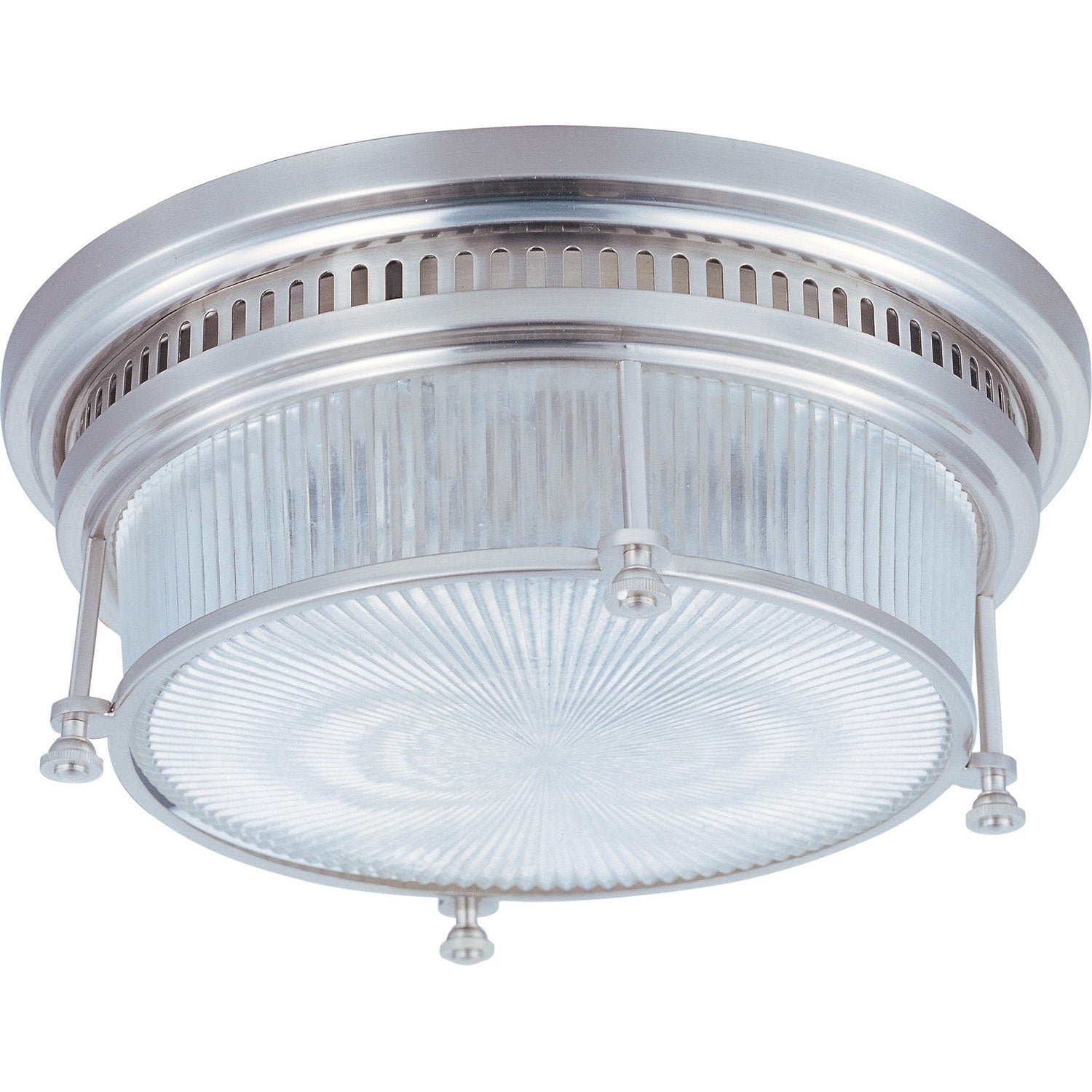 Maxim - 25000CLSN - Two Light Flush Mount - Hi-Bay - Satin Nickel