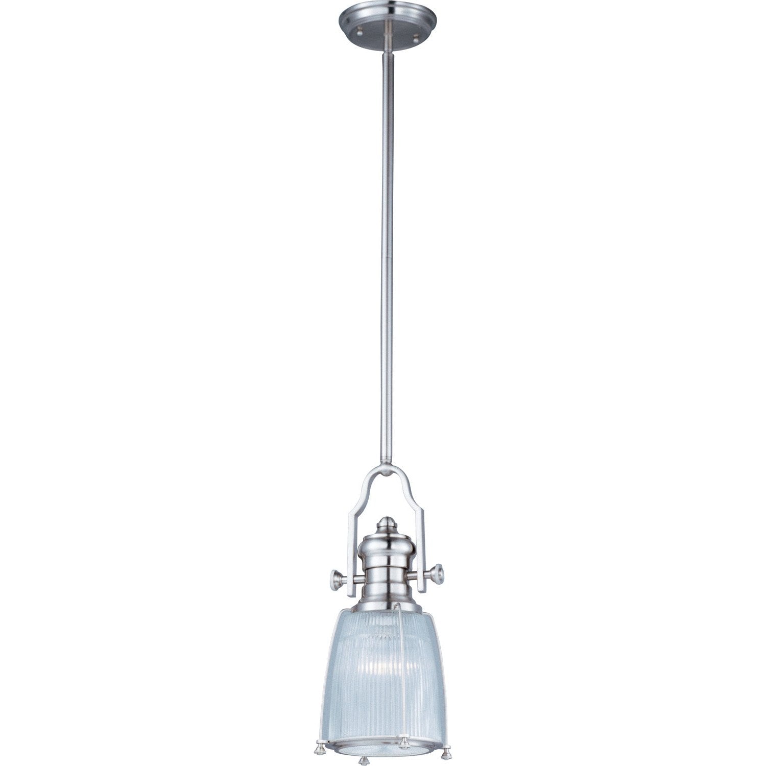 Maxim - 25002CLSN - One Light Pendant - Hi-Bay - Satin Nickel
