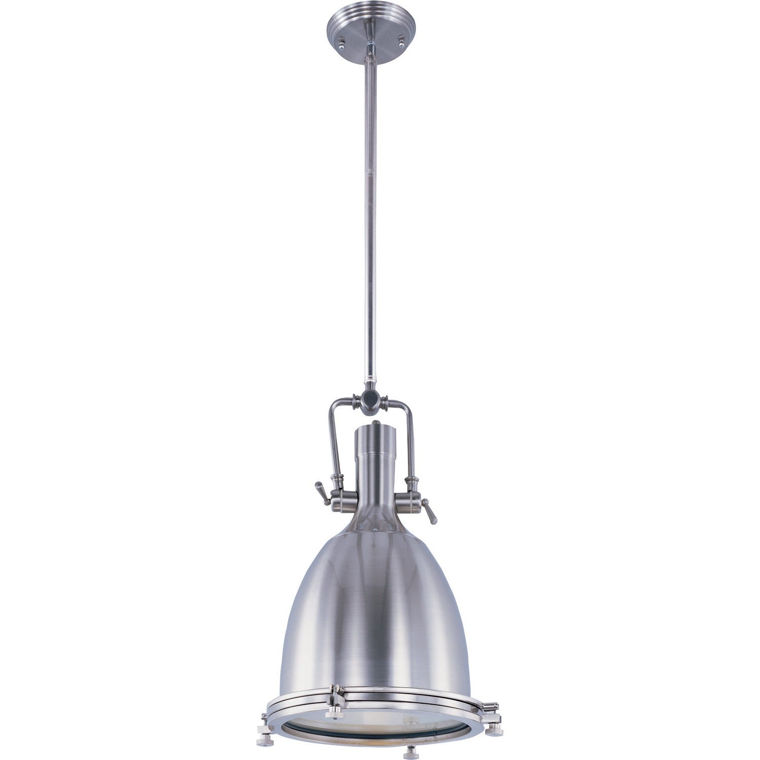 Maxim - 25104FTSN - One Light Pendant - Hi-Bay - Satin Nickel
