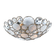 Crystorama - 524-SA - Three Light Flush Mount - Palla - Antique Silver