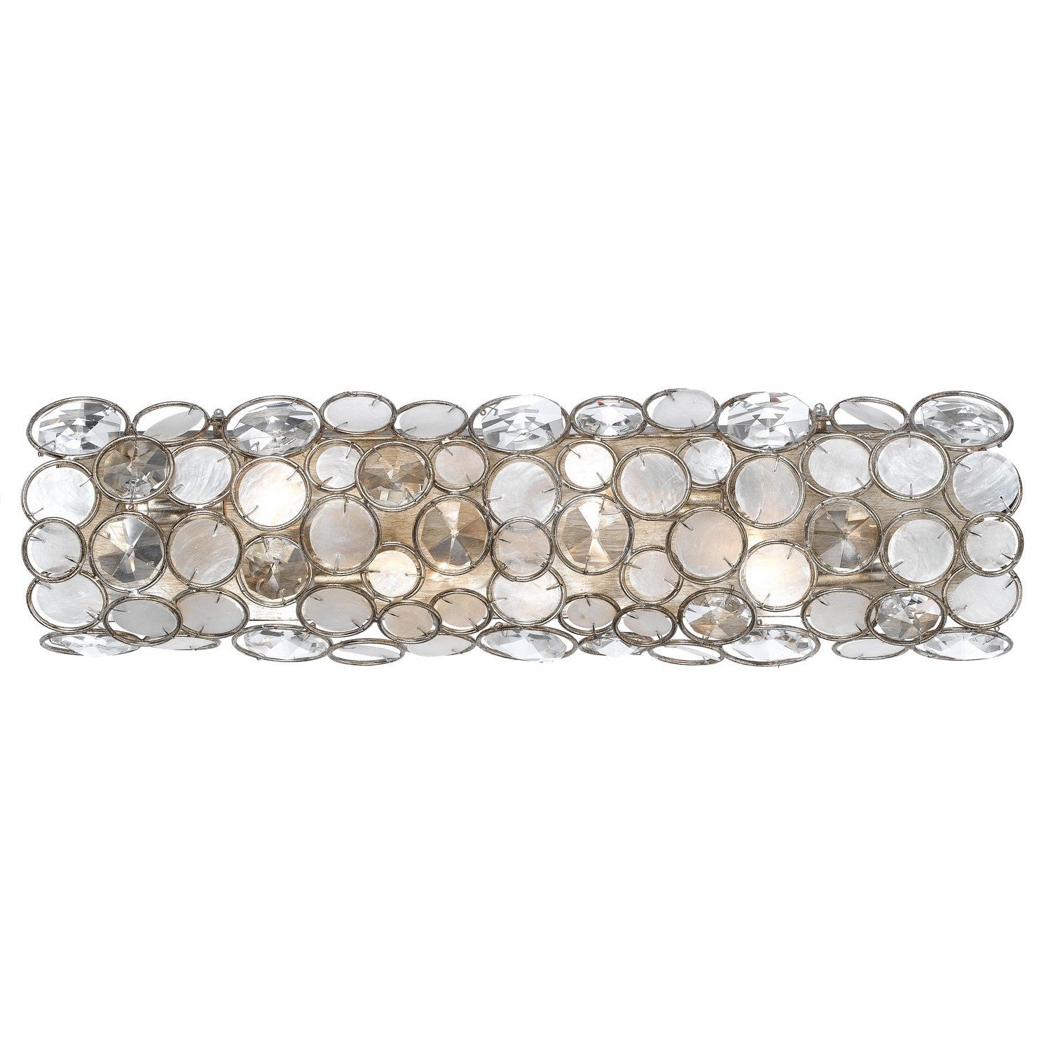 Crystorama - 526-SA - Four Light Bathroom Vanity - Palla - Antique Silver