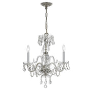 Crystorama - 5044-CH-CL-MWP - Three Light Mini Chandelier - Traditional Crystal - Polished Chrome