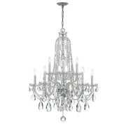 Crystorama - 1110-CH-CL-MWP - Ten Light Chandelier - Traditional Crystal - Polished Chrome